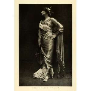  1908 Print Scottish Opera Soprano Singer Mary Garden 