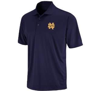  Notre Dame Fighting Irish Navy Blue Solid Pique Polo 