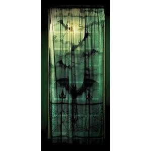  Bats and Spiders Lace Decoration Window Panel 40x84: Home 