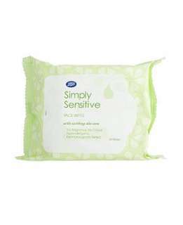 Boots Simply Sensitive Face Wipes 25s   Boots