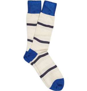 Paul Smith Shoes & Accessories Striped Cotton Blend Socks  MR PORTER