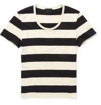 alexander mcqueen striped cotton t shirt