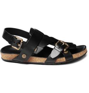 Burberry Shoes & Accessories Leather Strap Sandals  MR PORTER