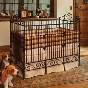  Bratt Decor Heirloom Iron Casablanca Crib in Slate Baby