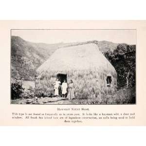   Sea Grass Hut Island Field   Original Halftone Print