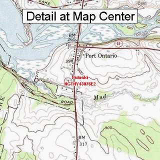 USGS Topographic Quadrangle Map   Pulaski, New York (Folded/Waterproof 