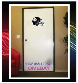 Pittsburgh Steelers Helmet Removable Door Wall Decor Sticker Decal 