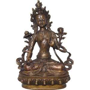  Buddhist White Tara Statue Sculpture