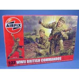  Airfix 132 Toy Soldiers WWII British Commandos 14 Piece 