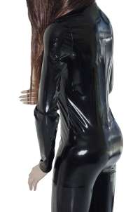 Made to MEASURE Unisex glossy 4 way stretch PVC Catsuit Zentai Latex 