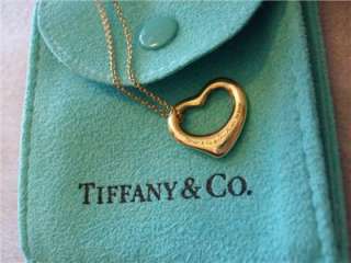 Tiffany & Co. 18K Elsa Peretti Open Heart Necklace  