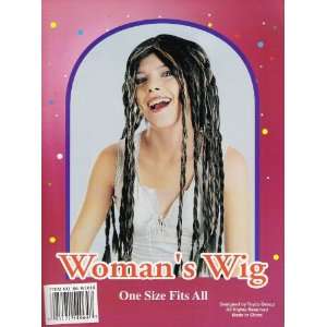  Wig; Womans, Black with streaks Toys & Games
