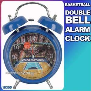Basketball Twin Bell Sports Alarm Clock,Football,Baseball,Soccer 