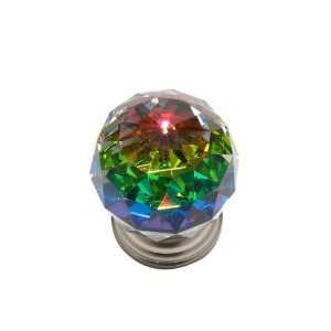 Jvj Hardware   50 Mm (2) Faceted Ball 31% Leaded Crystal Knob W/Prism 