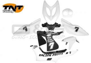 Verkleidungsset TNT Race Seven, 8 Teilig für Yamaha Aerox bzw. Mbk 