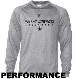   Dallas Cowboys Ash EquipSpeed Performance Long Sleeve T shirt Sports