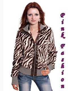 Leo Redial luxus Fell Winter Jacke Pelz Zebra Leopard ★  
