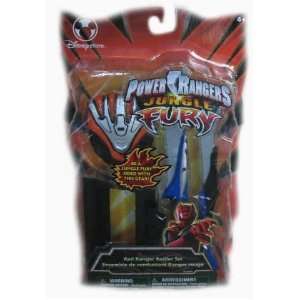 Power Rangers Jungle Fury Red Ranger Battler Set  Toys & Games 