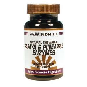  Windmill  Papaya & Pinneapple Enzymes , 90 Tablets Health 