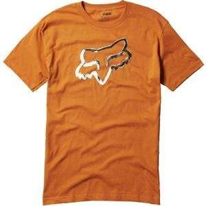  Fox Racing Ink Covered T Shirt   Small/Burnt Orange 