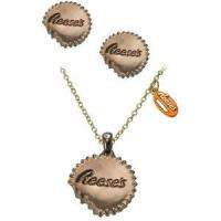 Reeses Pieces Necklace and Earring Set NWT  