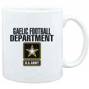 Mug White  Gaelic Football DEPARTMENT / U.S. ARMY  Sports:  