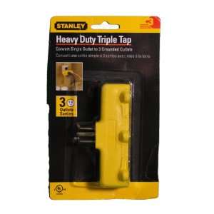  Stanley Heavy Duty Triple Tap 1 to 3 Grounded Outlet