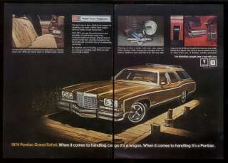 1974 Pontiac Grand Safari station wagon photo ad  