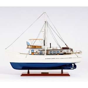   Fishing Boat Trawler Motor Yacht Wooden Model 25 Ship Toys & Games
