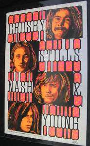 1970 Crosby Still Nash & Young Creative Posters Beeghly  