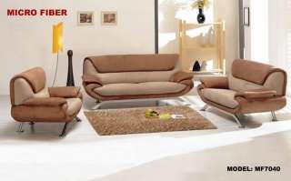 7040 Modern Micro Fiber Living Room Set  