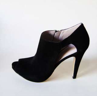 New Nine West PHANTOM Ladies Black Suede Heels Shoes  