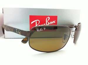   Authentic Ray Ban Sunglasses RB 3445 014/57 61 17 Aviator Polarized