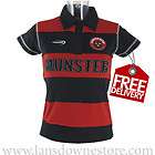 Ladies Munster Red/Navy Lansdowne Rugby Shirt, FREE WORLDWIDE DELIVERY 
