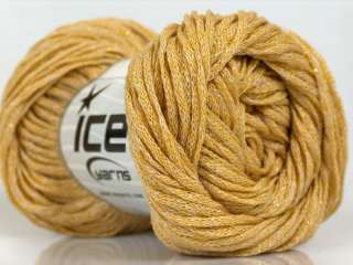 Lot of 8 Skeins ICE MISC SALE Hand Knitting Yarn Beige Gold  