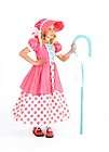 Princess Paradise POLKA DOT Bo Peep Costume Dress + CANE XS: 3T 3 4 S 