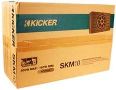 Kicker SKM10 10 Marine Subwoofer+Enclosure Box+Amplifier+Wakeboard 