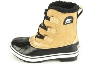 Childrens Sorel Tivoli Winter Boots Curry Waterproof NL1836 225 Youth 