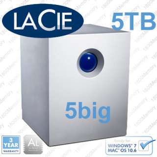 LaCie 5big Network 5TB NAS RAID V2 Ethernet USB eSATA  