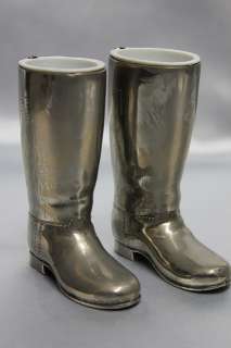 Two Small Silver Boot Made in England Approx 1 1/2 Oz Stiefel Reiter 
