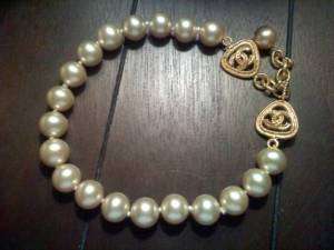 Genuine CHANEL Pearl Necklace   Authentic / Stamped  