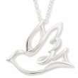    Fashion Jewelry, Open Dove Necklace  