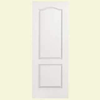 Masonite 30 in. x 80 in. Composite Hollow Core 2 Panel Arch Top Smooth 