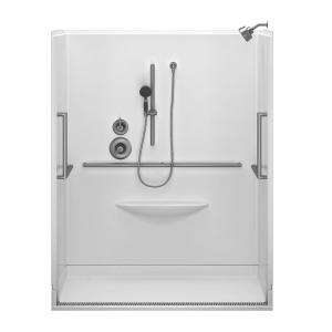 Delta 63 in. x 39 in. Contemporary Shower System in White 6K6339AB00 