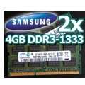  8GB Dual Channel Kit 2 x 4 GB  8GB 204 pin DDR3 1066 SO 