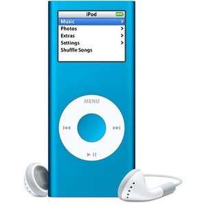 Apple iPod nano  Player 4 GB blau  Elektronik