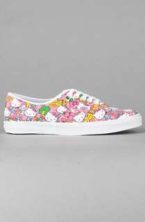 Vans The Authentic Lo Pro Hello Kitty Sneaker in Pink Multi 