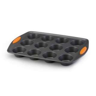 Rachael Ray Oven Lovin 12 Cup Muffin Pan With Orange Handles (54075 