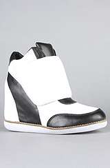 Jeffrey Campbell The Teramo Sneaker in Black and Ivory
