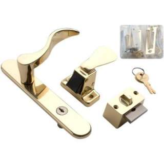 Wright Products Serenade Polished Brass Lever Latch With Deadbolt 